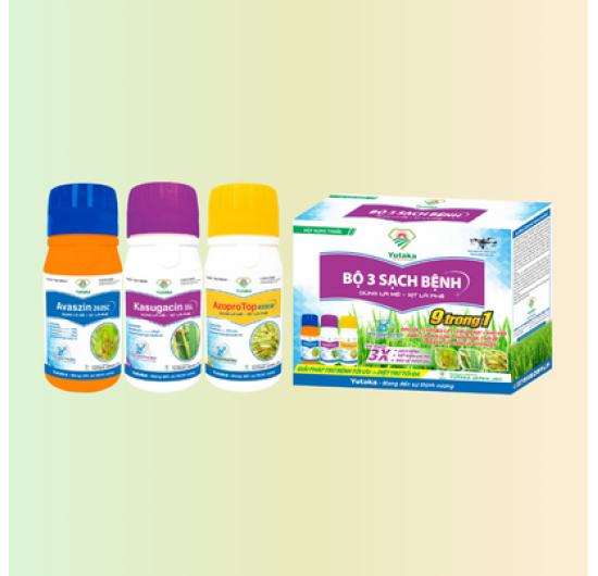Thuốc trừ bệnh Bộ 3 AZOPRO TOP 450SC +  AVASZIN 260SC + KASUGACIN 3SL