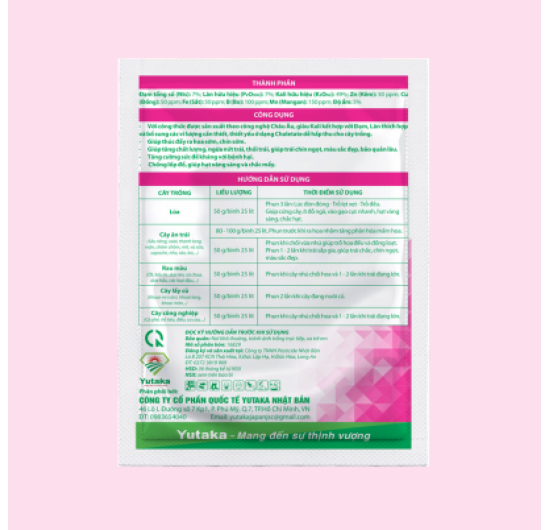 Phân bón lá NPK BSVL Pesticide NB 7-7-49 + TE ( Siêu Kali 7-7-49 )